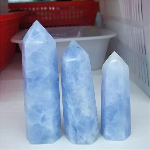 1pc 1000g-2000g Natural Big Size Blue Celestite Crystal Points for Decoration Natural Stones Household (Size : 1250g1400g) in Saudi Arabia
