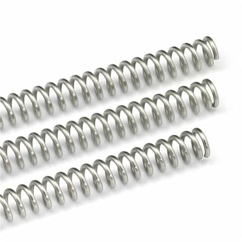 نوابض بديلة، قطعتان من نوابض ضغط من الفولاذ المقاوم للصدأ قطر سلك 0.3-0.6 مم خارجي 3-10 مم طول 305 مم (0.6 × 6 × 305 مم) in Saudi Arabia