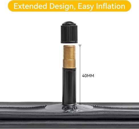 26x4.0(100/114-559) Heavy Duty Fat E-Bike Tube Premium Butyl Rubber Compatible with Schrader Valve 40mm E-Bike/Electric/Mountain/Fat Bike Tire Tube-1-PC in Saudi Arabia