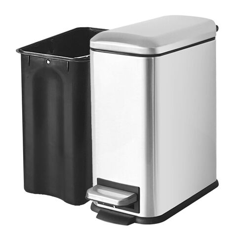 5 Liter / 1.3 Gallon Trash Can with Removable Liner, Soft Close lid & Step Pedal, Stainless Steel Trash Bin for Bathroom,Bedroom,Home Office,Green in Saudi Arabia