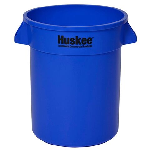 وعاء نفايات Continental 2000GY سعة 20 جالون Huskee LLDPE، دائري، رمادي in Saudi Arabia