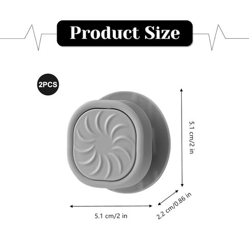 2 PCS Trash Can Bag Holder Creative Trash Bag Holder Non-Slip Rotating Tightening Clips for Gabage Can Home Office in Saudi Arabia