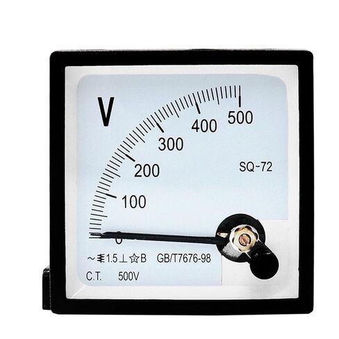 SQ72-V Pointer AC Voltmeter 250V 300V 450V 500V Panel Meter 72X72mm Volt 1Pcs(150V) in Saudi Arabia