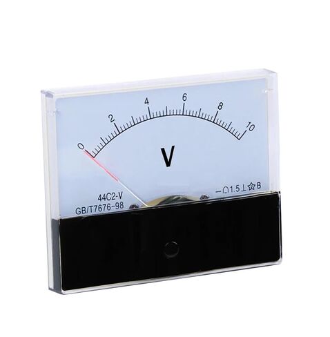 44C2 DC Voltmeter Analog Panel Pointer 1V 3V 5V 10V 15V 20V 30V 50V 75V 100V 150V 300V 450V 500V 1Pcs(10V) in Saudi Arabia