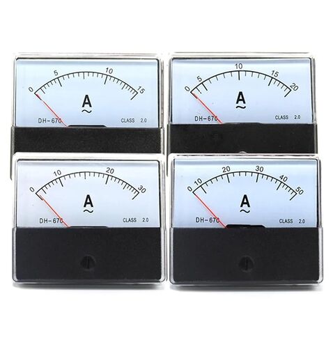 Pointer Type AC Ammeter DH-670-A 30A 50A 100A 150A 200A 250A 300A Rectangular Ampere Needle Panel Meter 1Pcs(500(5A)) in Saudi Arabia