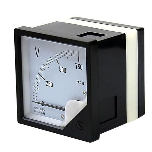 6L2-V Pointer Voltmeter Analog Volt Meter 80mm X AC50V 100V 150V 250V 300V 450V 500V 600V 750V 1Pcs(AC 50V) in Saudi Arabia