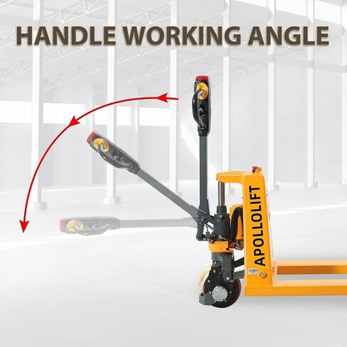 APOLLOLIFT رافعة البليت الكهربائية التي تعمل ببطارية الليثيوم شاحنة البليت الكلاسيكية سعة 3300 رطل 48 بوصة × 27 بوصة طول الشوكة مقبض متعدد الوظائف in Kuwait