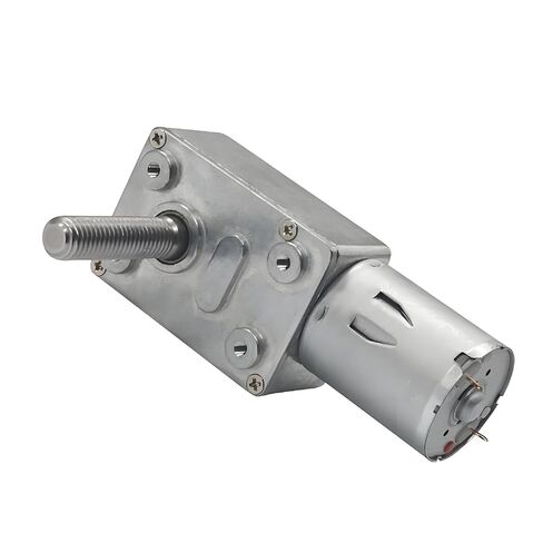 JGY-370 الخيوط رمح M8 طول 33 مللي متر دودة موتور تروس تيار مستمر المخفض سرعة تحكم إلى الأمام عكس 90 دورة في الدقيقة 6 فولت in Kuwait