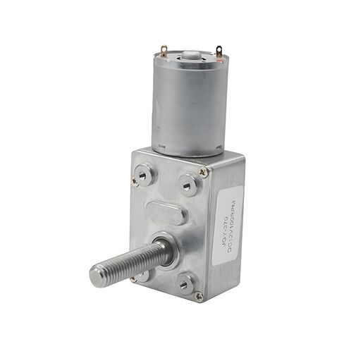 JGY-370 الخيوط رمح M8 طول 33 مللي متر دودة موتور تروس تيار مستمر المخفض سرعة تحكم إلى الأمام عكس 160 دورة في الدقيقة 24 فولت in Saudi Arabia