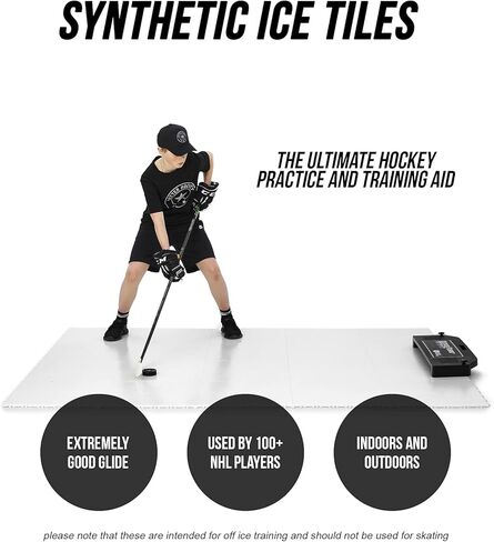 Better Hockey Extreme Dryland Flooring Tiles Passing Kit - Awesome Training Aid for Shooting and Stickhandling - Puck Rebounder for One-Timers in Saudi Arabia