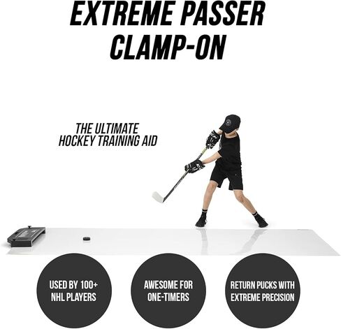 Better Hockey Extreme Dryland Flooring Tiles Passing Kit - Awesome Training Aid for Shooting and Stickhandling - Puck Rebounder for One-Timers in Saudi Arabia