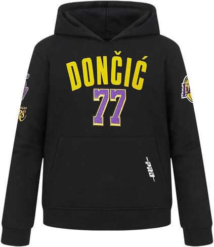 سترة بغطاء للرأس من Pro Standard NBA للأولاد Big Boys NBA Los Angeles Lakers Luka Doncic Classic Player Fleece Pullover in Saudi Arabia