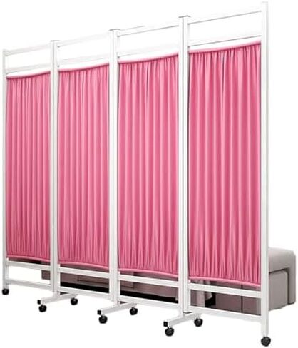 Portable 4-Panel Medical Privacy Screen - 6-Foot High Room Divider for Clinics, Patient Privacy, Exam Rooms - Easy Setup & Durable (Color-2) in Saudi Arabia