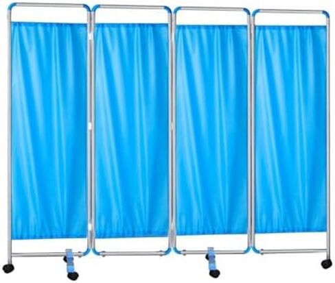 4-Panel Folding Privacy Screen for Clinics, 6-Foot High Room Divider, Space-Saving Temporary Fence for Patient Exam Rooms, Portable Medical Privacy Solution (Color-3) in Saudi Arabia