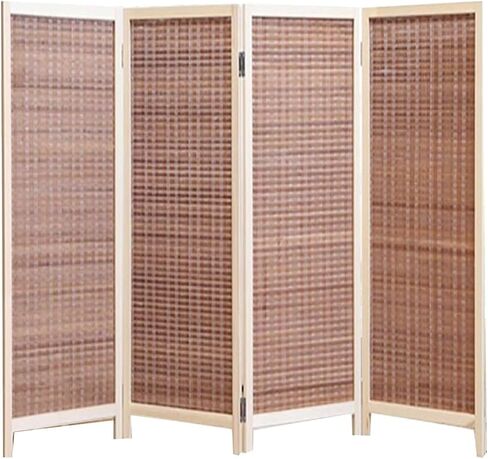 4-Piece Short Screen Partition, Floor-Standing Privacy Screen, Foldable, Suitable for Living Room, Study(Color-2,100x40cm-4 Piece) in Saudi Arabia