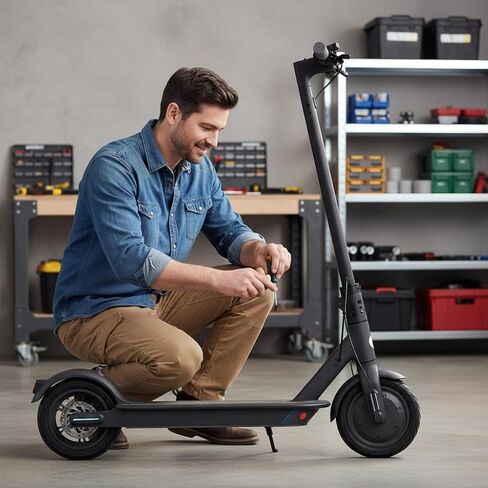 Kickstand Replacement for Segway Ninebot C2 Pro Electric Scooter – Durable Side Support Stand Replacement, High Toughness Scooter Aluminum Parking Kick Stand, Easy to Install Scooter Parts in Saudi Arabia