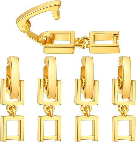 Bracelet Extender Silver Clasp, 5Pcs Necklace Extender for Women, Silver Bracelet Extension Foldover Clip Link Jewelry Making DIY Bracelets & Anklets, Adjustable Length in Saudi Arabia