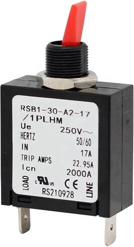17A 250V Toggle Single Pole Circuit Breakers Hydraulic Magnetic Circuit Breaker dc Mcb Circuit Breaker in Saudi Arabia
