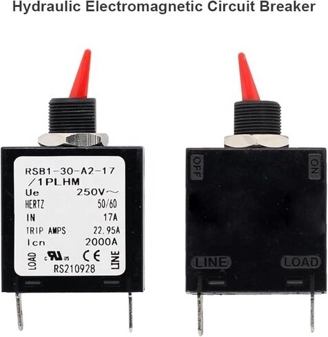 17A 250V Toggle Single Pole Circuit Breakers Hydraulic Magnetic Circuit Breaker dc Mcb Circuit Breaker in Saudi Arabia