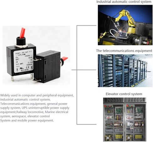 17A 250V Toggle Single Pole Circuit Breakers Hydraulic Magnetic Circuit Breaker dc Mcb Circuit Breaker in Saudi Arabia