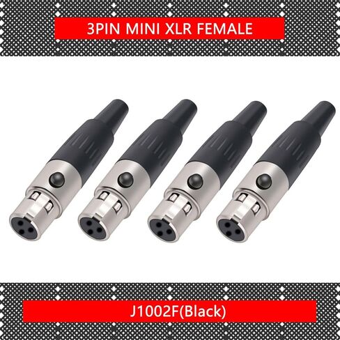 10Pcs/lot Mini XLR 3Pin 4Pin 5Pin 6Pin Female Jack Plug Soldering MIC Cable Wire Connector Small XLR Socket Microphone Plug Jack(10xF 3P) in Saudi Arabia