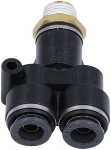 منتجات Mytee 5 عبوات ذكر فرع Y-Fitting OD 3/8 X 3/8X1/4 NPT - مادة مركبة يتم الضغط عليها للقفل ذكر Y يستبدل KV2U11-35S S798YPMT64 C1108-6-4 C1108-6 177.12C6164 177.116164 016295 in Saudi Arabia
