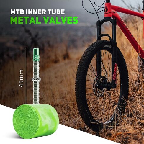 2 حزمة أنبوب داخلي من البولي يوريثان MTB26 ''x 1.9-2.5 لإطارات الدراجات الجبلية ترقية المتانة دراجة أنبوب 45 مللي متر طول صمام بريستا in Kuwait