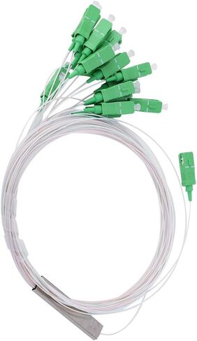 Mini 1x16 Fiber Optic Splitter, SC PLC Type Optical Splitter with Low Insertion Loss High Return Loss, for Home Wiring Engineering Project Fiber LAN in Saudi Arabia