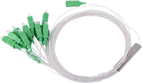 Mini 1x16 Fiber Optic Splitter, SC PLC Type Optical Splitter with Low Insertion Loss High Return Loss, for Home Wiring Engineering Project Fiber LAN in Saudi Arabia