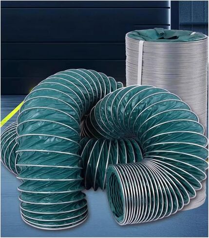 PVC Dryer Exhaust Pipe,Hvac Insulated Flexible Ducting,High Temperature Ventilation Duct Hose for Blower Extractor Fan & Range Hood(Dia 110mm(4.3in),1000cm/393.7in) in Saudi Arabia