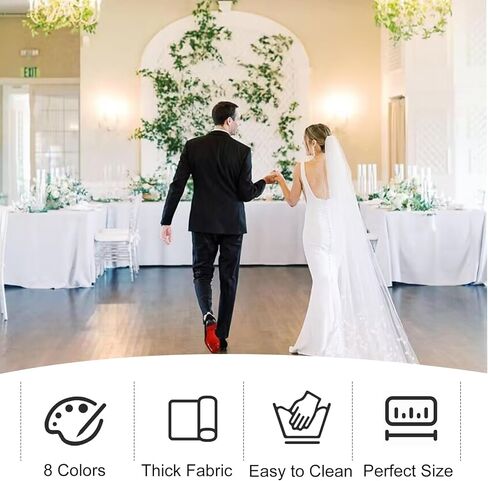 4 Pack Rectangle Tablecloth 60x102 Inch White Washable Polyester Table Cover for Wedding Dining Table Buffet Parties Banquet Decoration（White） in Saudi Arabia