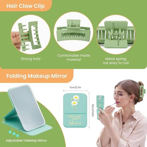 Uongeod Birthday Gifts for Women,Happy Birthday Gifts for Women 11PCS Birthday Basket for Women Green Best Friend Birthday Gifts Baskets for Women Mom Wife Daughter Aunt Sister Coworkers in Saudi Arabia