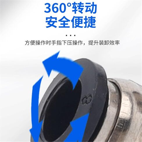 G Thread Pneumatic Quick Plugs Connector Black And White Straight PC8-G02 With O-ring 1Pcs(Pcg16-g04(white)) in Saudi Arabia