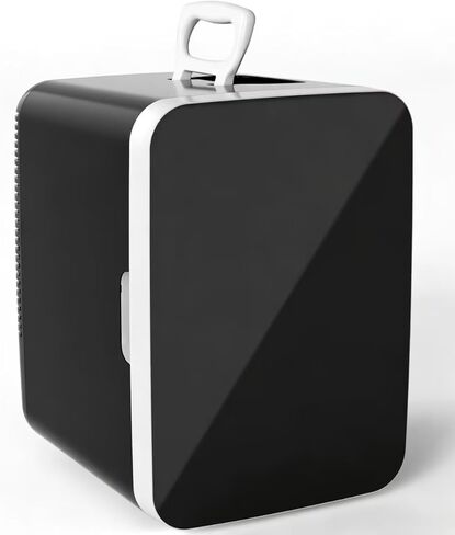 Electactic 10L Compact Mini Fridge, Portable Small Refrigerator, Small Cosmetics Cooler, 2.6 Gal Mini Fridge with AC/DC Adapters for Beverage, Food, Makeup, Bedroom, Office, Dorm, Classic Black in Saudi Arabia
