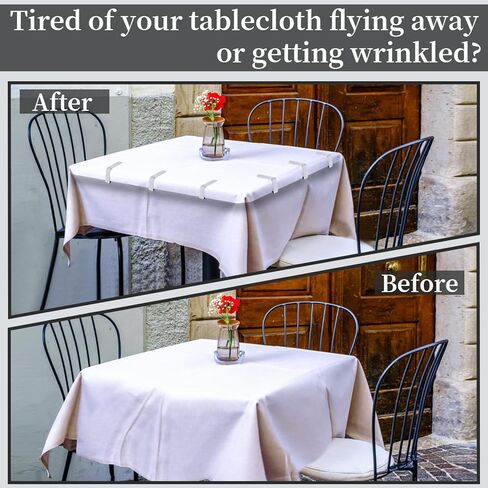 12 Pack Tablecloth Clips- Picnic Table Cloth Clips- Stainless Steel Table Cloth Cover Clamps- Table Clips for Restaurant Picnics Marquees Weddings Graduation Party- Fits Up to 1.7" Thick Tables in Saudi Arabia