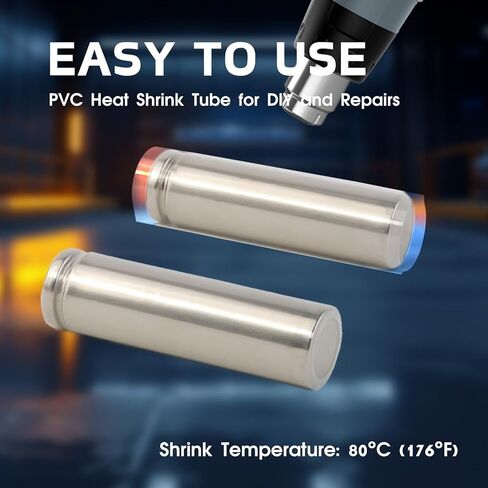 غلاف بطارية أنابيب الانكماش الحراري PVC بعرض 5.9 بوصة/150 مم لبطارية ليثيوم 18650 21700 26650 وبطارية PVC غلاف قابل للانكماش الحراري 16.4 قدم (شفاف) in Kuwait