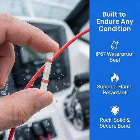 SYQUILARIS 930pcs Heat Shrinkable Solder Sleeves, Copper Contact Welding Connectors, Non-Electric Thermal Shrink Insulation Wire Joint for Automotive, Marine, Truck Wiring Repair in Saudi Arabia