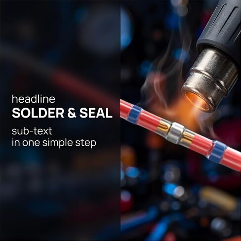 SYQUILARIS 930pcs Heat Shrinkable Solder Sleeves, Copper Contact Welding Connectors, Non-Electric Thermal Shrink Insulation Wire Joint for Automotive, Marine, Truck Wiring Repair in Saudi Arabia