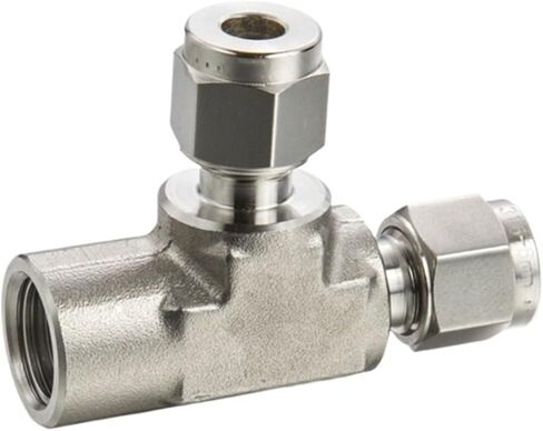 5Pcs/Lot FRT 1/8 1/4 3/8 1/2 Connector Coupling Female Run Tee Stainless Steel 316L Tube Plumbing Fitting(FRT-8 8mm,1-8NPT) in Saudi Arabia