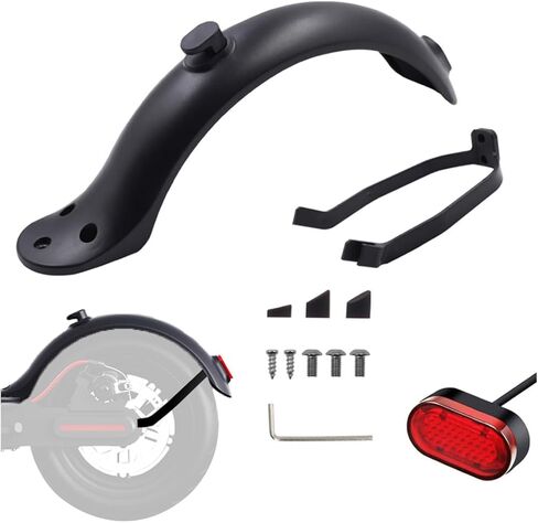 Rear Scooter Fender Bracket Mudguard Replacement Accessory, Black Plastic, Compatible with Xiao-mi M-365/Pro 1S Scooter in Saudi Arabia
