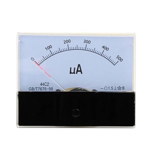 44C2 DC ΜA 50UA 100UA 200UA 300UA 500UA Analog Panel Pointer Type Ammeter 44C2-A Mechanical Meter 1Pcs(500UA) in Saudi Arabia