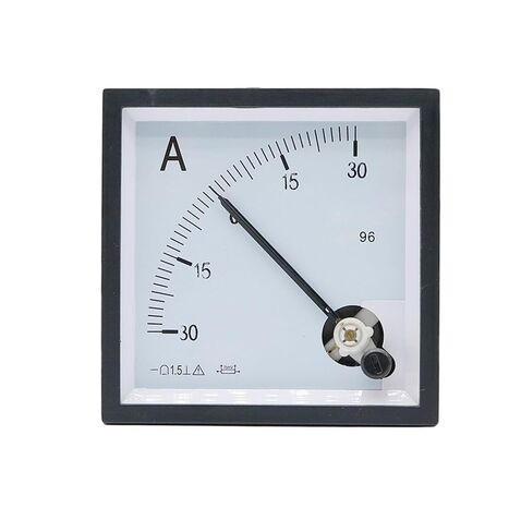 SQ-96 DC Pointer Type 30A -0-100A Analog Ammeter Panel AMP Current Meter 75mv 96x96mm 1Pcs(30A -0-30A) in Saudi Arabia