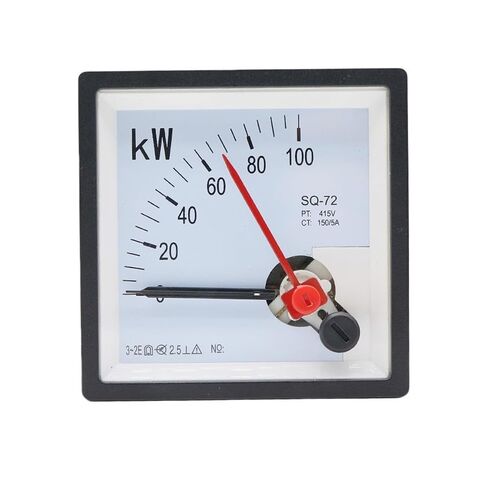 SQ-72-KW Pointer Type 3-Phase Active Power Meter 100KW 415V 150/5A Generator Instrument 72x72mm 1Pcs in Saudi Arabia