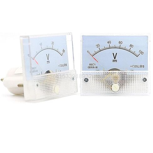 1Pcs 85C1-V DC Analog Panel Voltmeter Ammeter Amp Meter Gauge 85C1 1V 2V 3V 5V 10V 15V 20V 30V 50V 75V(150V) in Saudi Arabia