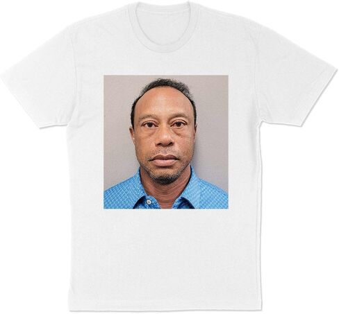 Tiger Golf Mugshot Shirt Unisex in Saudi Arabia