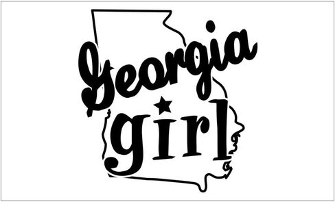 Georgia Girl Decal Vinyl Bumper Sticker 5" in Saudi Arabia