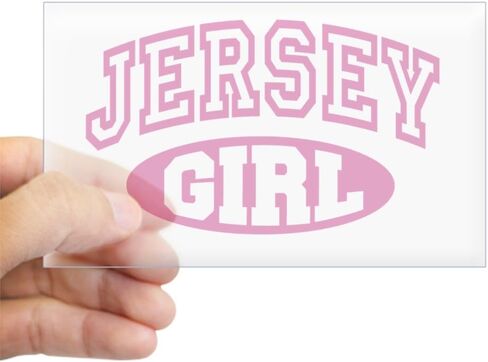 ملصق سيارة CafePress Jersey Girl مستطيل ممتص الصدمات للسيارة in Saudi Arabia