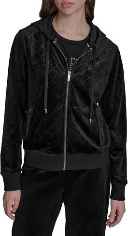 BCBGeneration Women's Embossed Hoodie Jacket in Saudi Arabia