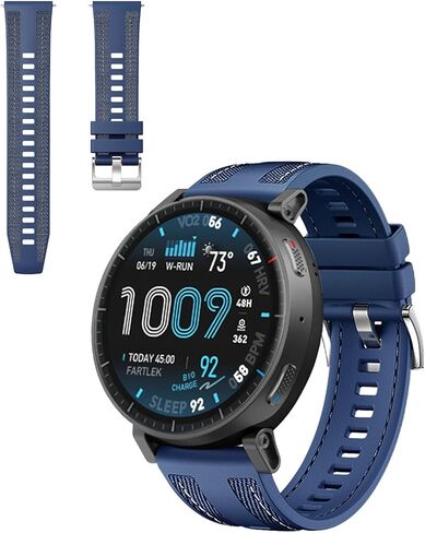 لسوار Amazfit Active Max من السيليكون - سريع الفك، حزام رياضي ناعم مسامي ومقاوم للعرق للرجال والنساء in Kuwait