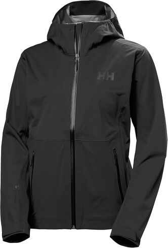 سترة Helly-Hansen Momentum 3L قابلة للتمدد للنساء، معطف مقاوم للماء، سترات واقية خفيفة الوزن، ملابس مغامرات خارجية in Kuwait